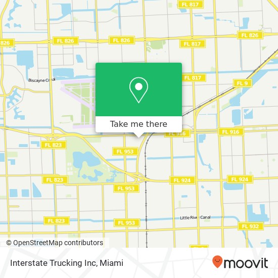 Interstate Trucking Inc map