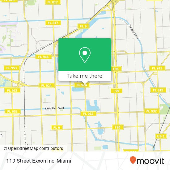 Mapa de 119 Street Exxon Inc