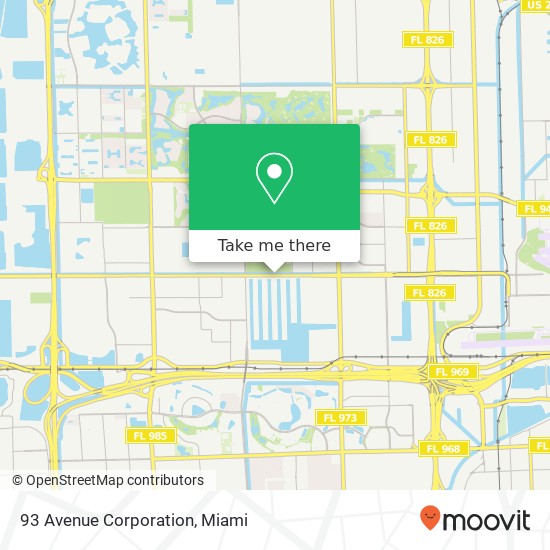 Mapa de 93 Avenue Corporation