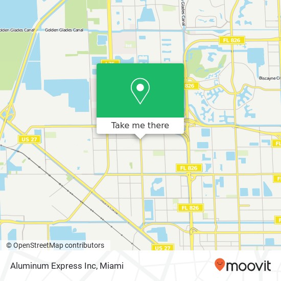 Mapa de Aluminum Express Inc
