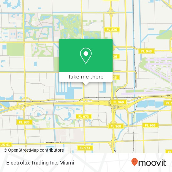 Electrolux Trading Inc map