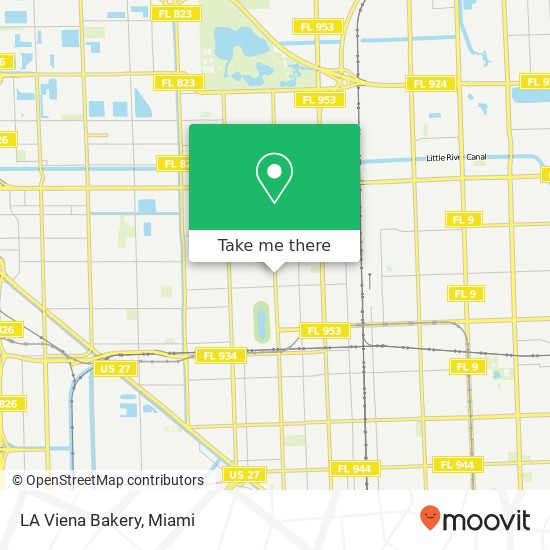 Mapa de LA Viena Bakery