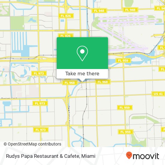 Mapa de Rudys Papa Restaurant & Cafete