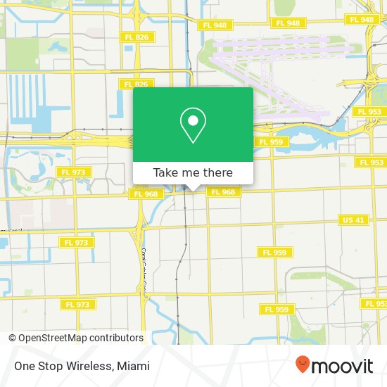 One Stop Wireless map