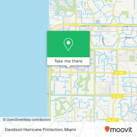 Davidson Hurricane Protection map