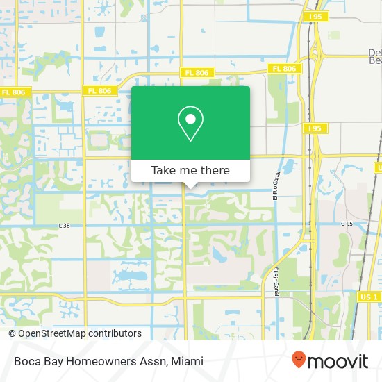 Mapa de Boca Bay Homeowners Assn