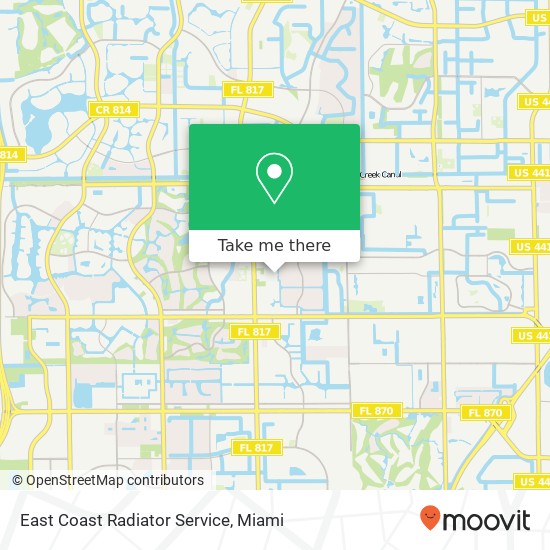 East Coast Radiator Service map