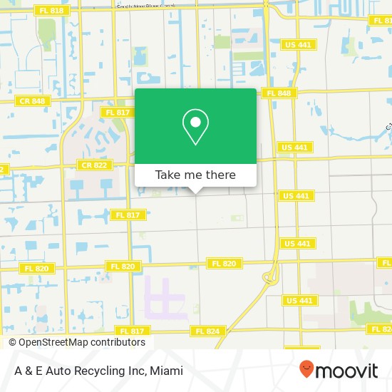 Mapa de A & E Auto Recycling Inc