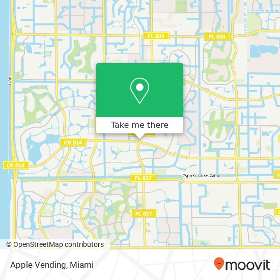 Mapa de Apple Vending