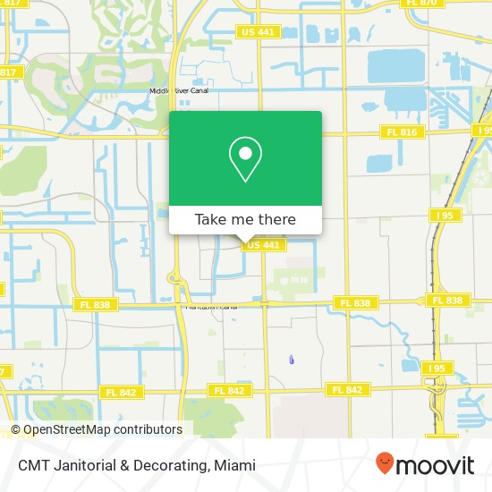 CMT Janitorial & Decorating map