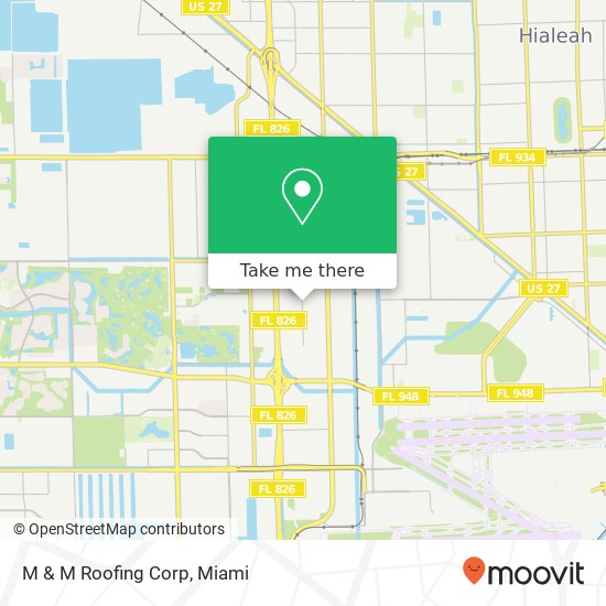 M & M Roofing Corp map