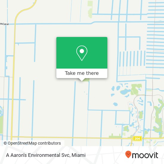 A Aaron's Environmental Svc map