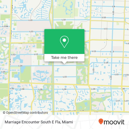 Marriage Encounter South E Fla map