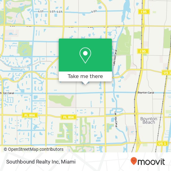 Southbound Realty Inc map