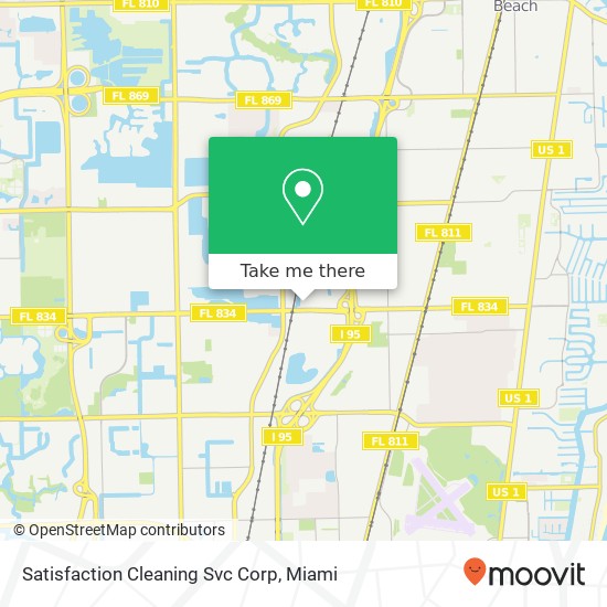 Satisfaction Cleaning Svc Corp map