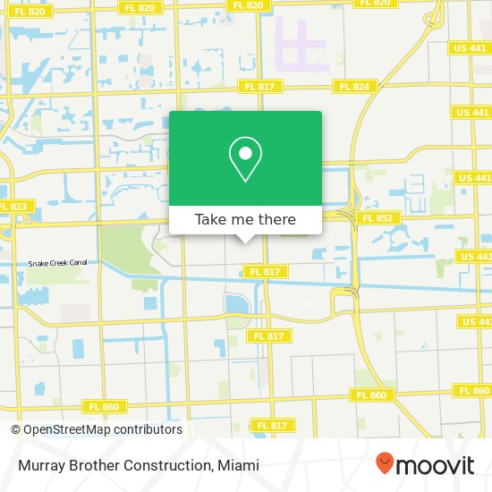 Murray Brother Construction map