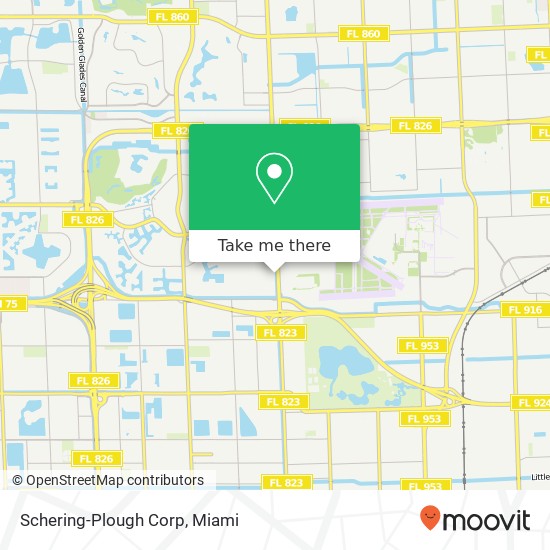 Schering-Plough Corp map