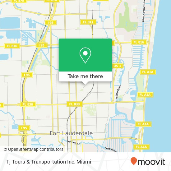 Tj Tours & Transportation Inc map