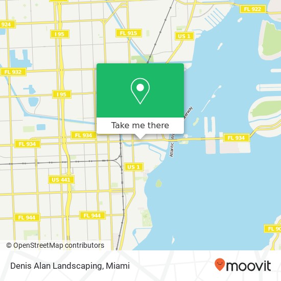 Denis Alan Landscaping map