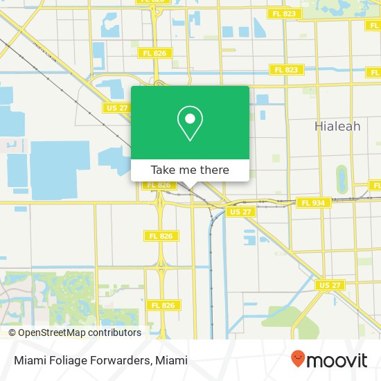Miami Foliage Forwarders map