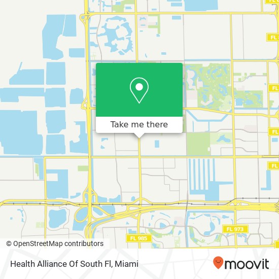 Health Alliance Of South Fl map