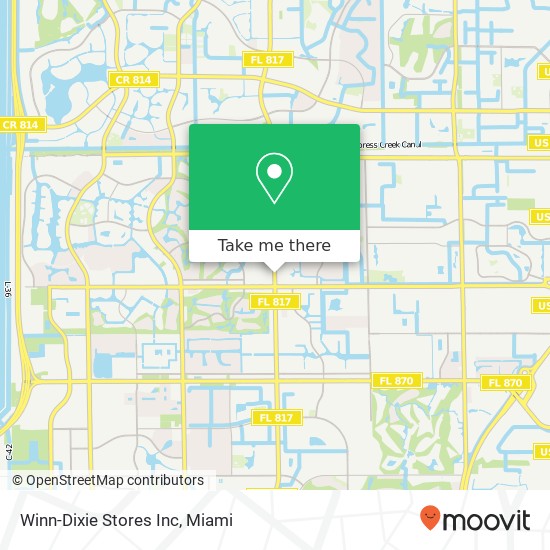 Mapa de Winn-Dixie Stores Inc