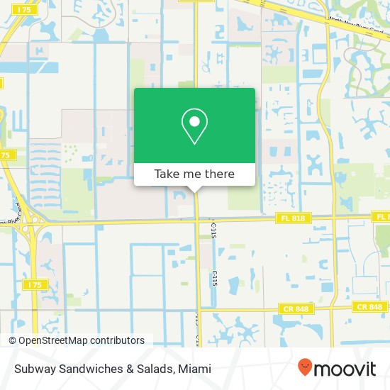 Subway Sandwiches & Salads map