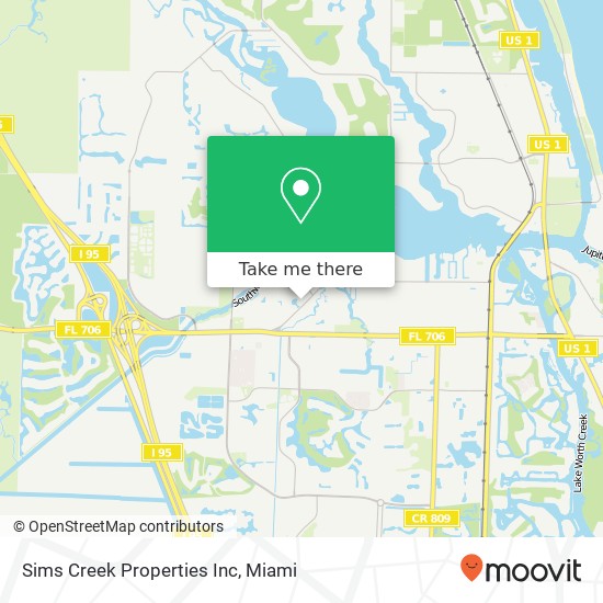 Mapa de Sims Creek Properties Inc