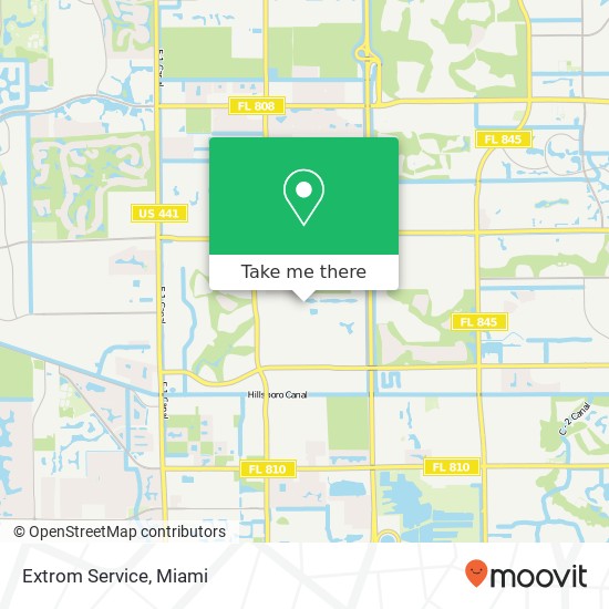 Extrom Service map