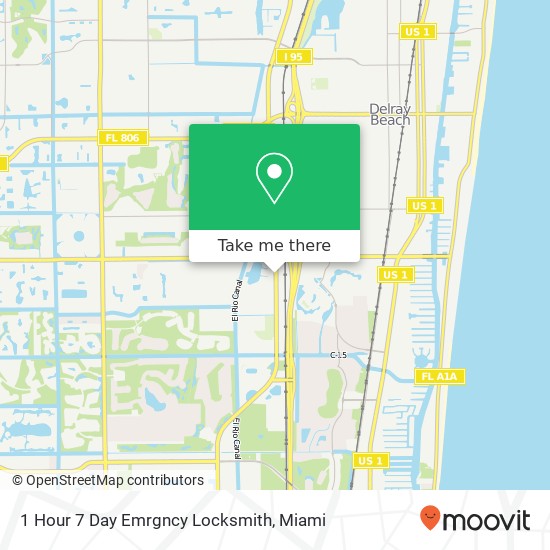 1 Hour 7 Day Emrgncy Locksmith map