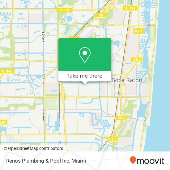 Renos Plumbing & Pool Inc map