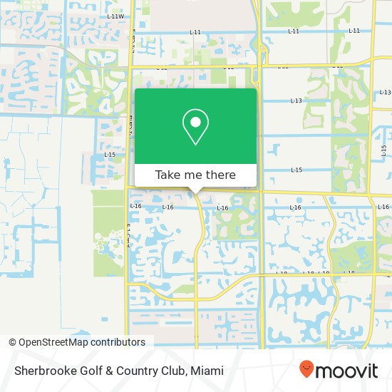 Mapa de Sherbrooke Golf & Country Club
