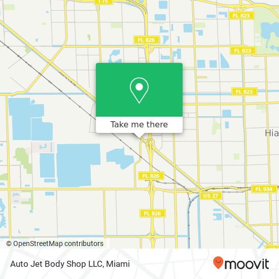 Mapa de Auto Jet Body Shop LLC