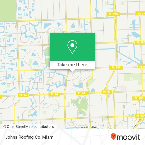 Johns Roofing Co map