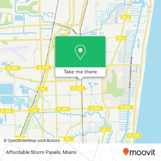 Mapa de Affordable Storm Panels