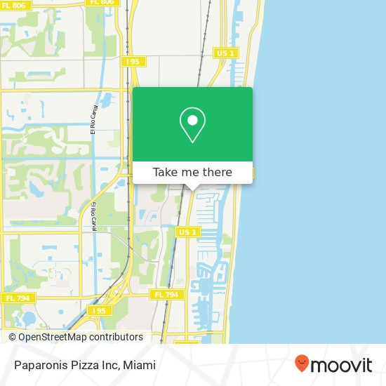 Paparonis Pizza Inc map