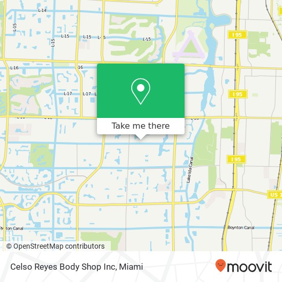 Celso Reyes Body Shop Inc map