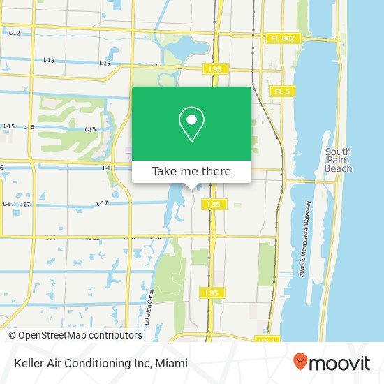 Keller Air Conditioning Inc map