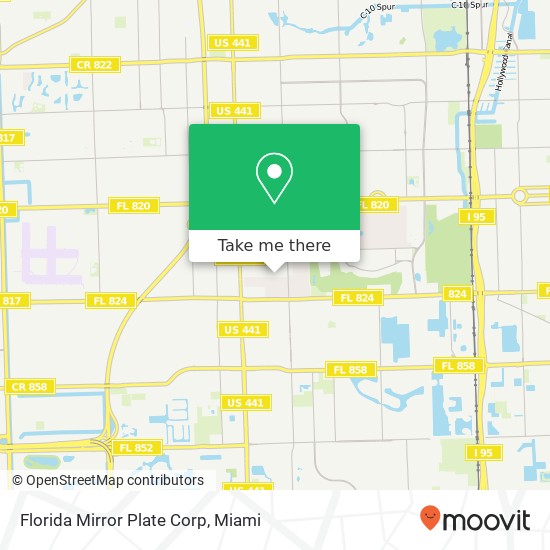 Florida Mirror Plate Corp map