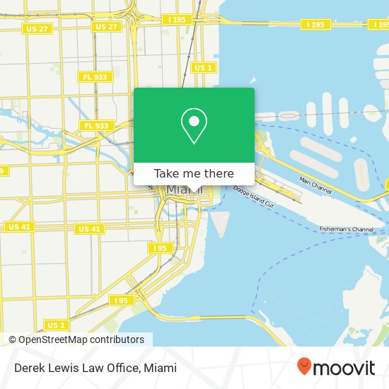 Mapa de Derek Lewis Law Office