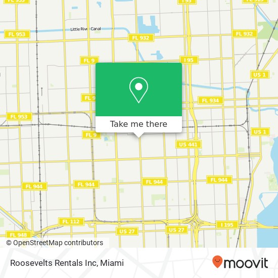 Mapa de Roosevelts Rentals Inc