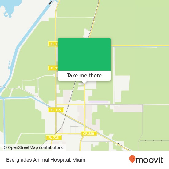 Mapa de Everglades Animal Hospital