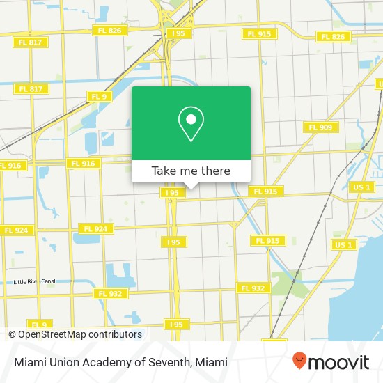 Miami Union Academy of Seventh map