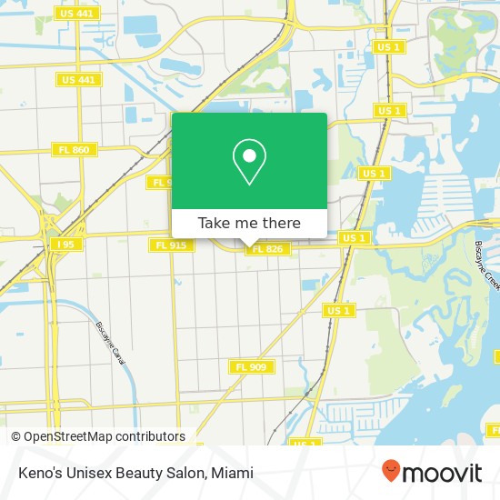 Mapa de Keno's Unisex Beauty Salon