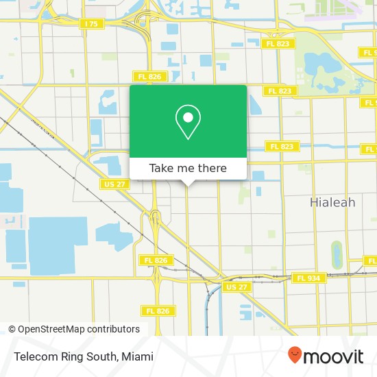 Mapa de Telecom Ring South