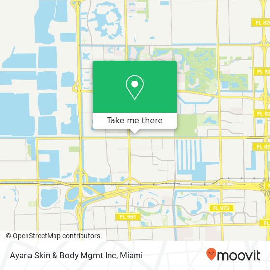 Ayana Skin & Body Mgmt Inc map