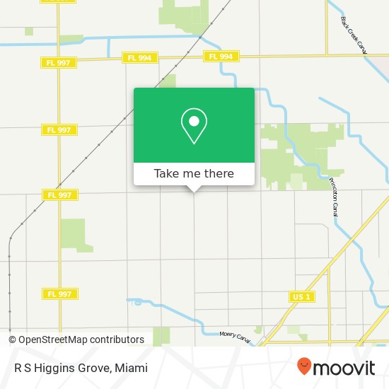 R S Higgins Grove map