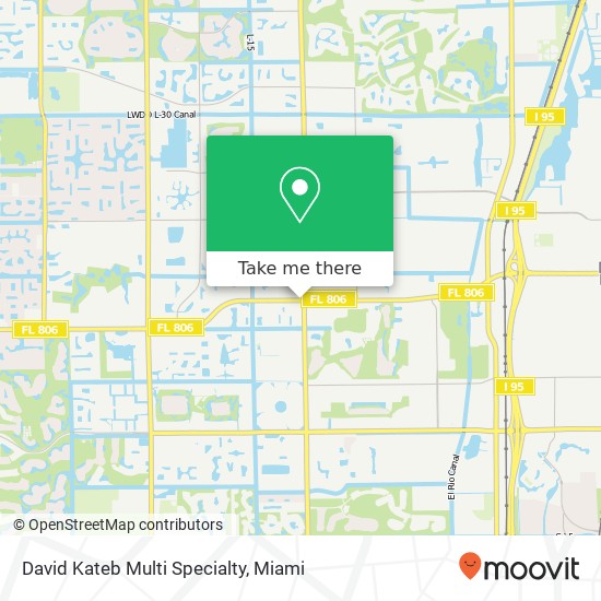 Mapa de David Kateb Multi Specialty