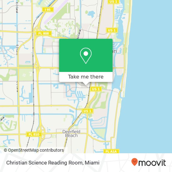 Christian Science Reading Room map