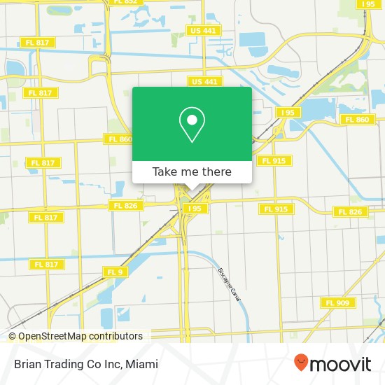 Brian Trading Co Inc map